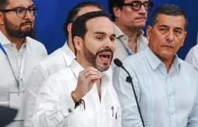 El Presidente electo Abelardo De La Espriella y el alcalde de Cartagena, Dumek Turbay.j