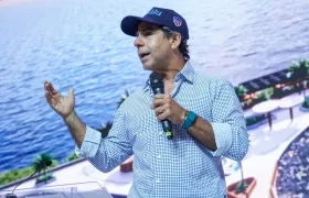 El alcalde Alejandro Char durante el Congreso Nacional de Anato.