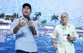 El alcalde Alejandro Char y el gobernador Eduardo Verano, durante el Congreso Nacional de Anato 2026.
