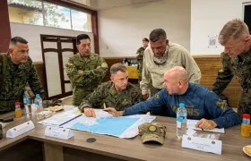 El jefe del Comando Sur de Estados Unidos (Southcom), Francis Donovan, de visita en Colombia