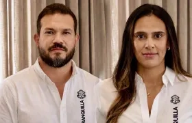 El secretario de Cultura, Johnny Insignares, y la jefe de Oficina de Turismo, Erika Grau.