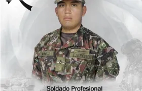 El soldado profesional Luis Felipe Muñoz.