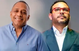 (Izq. a Der.) Álvaro González y Wilson Quimbayo, vicerrectores de Uniatlántico. 