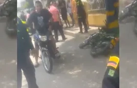 El motociclista quedó muerto en el lugar de los hechos, en el barrio Buena Esperanza. 