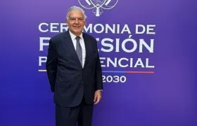 Jaime Alberto Cabal, presidente de Fenalco, en la posesión de Abelardo De La Espriella.