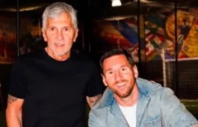 Jorge y Lionel Messi.
