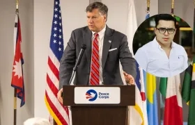 Christopher Landau, Subsecretario de Estado de los Estados Unidos, y el activista Franklin Humberto ‘Beto’ Coral.