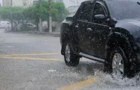 Lluvia en la ciudad de Barranquilla. 