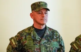 El mayor general Erick Rodríguez, comandante de las Fuerzas Militares.