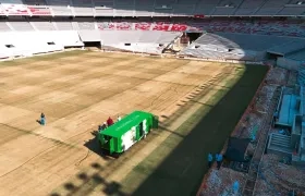 Así avanzan las obras en el estadio Metropolitano.
