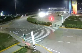 Momento del accidente.