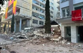 Edificación caída en Pereira. 