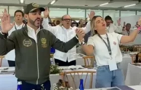 El Presidente electo Abelardo De La Espriella y la primera dama Ana Lucía Pineda.