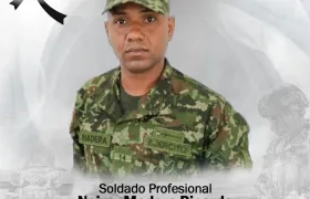 Soldado profesional Neiver Madera Ricardo. 