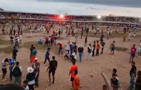 Fiestas de toros en el corregimiento de Colombia, en Sabanalarga.