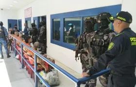 Reclusos trasladados a Bogotá. 
