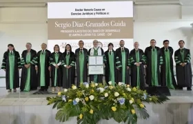 El acto de entrega del Doctorado Honoris Causa.