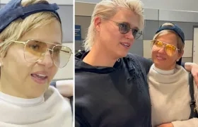 Verónica Alcocer con su amiga la DJ Gunn Lundemo