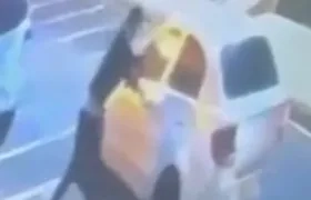 Momento de ataque armado en Alameda. 