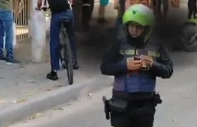 Lugar donde se registró la balacera entre la Policía y los presuntos sicarios. 