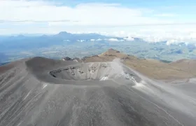 Volcán Puracé, ubicado en el departamento del Cauca. 