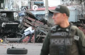 El atentado terrorista en Cúcuta dejó como saldo 11 heridos, ocho policías y tres civiles. 