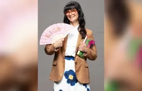 La actriz Ana María Orozco representando a 'Betty la Fea'.
