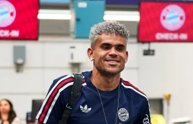 Luis Díaz, con su nuevo club, previo al viaje a Asia con el Bayern Múnich.