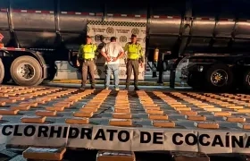 La cocaína incautada.