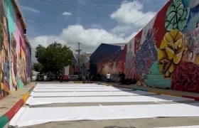 Estudiantes de la EDA trabajan para embellecer el Museo a Cielo Abierto. 