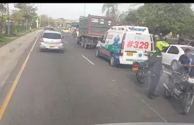 Accidente en la vía Circunvalar