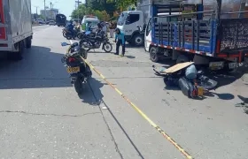 Accidente en la Vía 40. 