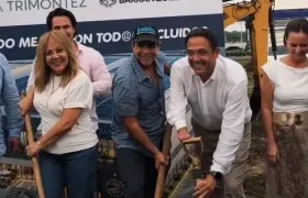 El alcalde Alejandro Char y el CEO de Ilunion, Francisco Centeno.