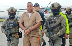 Geovany Andrés Rojas, alias ‘Araña’, cuando iba a ser extraditado. 