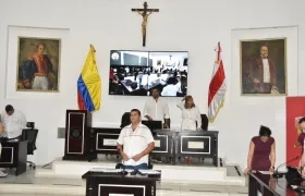 Imagen de la sesión de este martes.