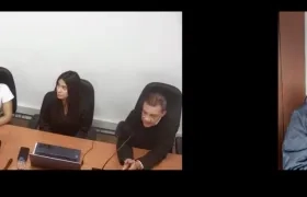 Nicolás Petro durante audiencias ante el Juzgado Segundo Especializado de Barranquilla. 