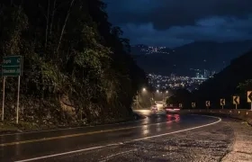 Aspecto Vía Bogotá-Cundinamarca. 