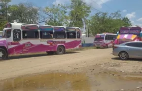 Buses de Riomag sin operar. 