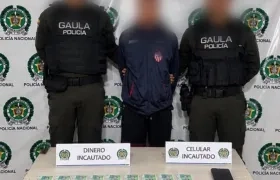 Capturado por extorsión. 