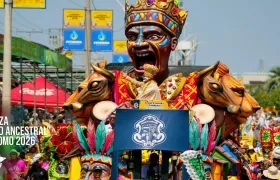 Carroza 'Congo ancestral' del Rey Momo 2026 Adolfo Maury.