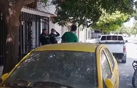 El taxi fue ubicado en el barrio Manzanares de Santa Marta. 