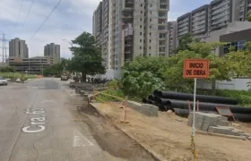 Calle 96 con carrera 65A, uno de los puntos de cierre. 