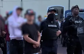 El operativo migratorio en Quito.