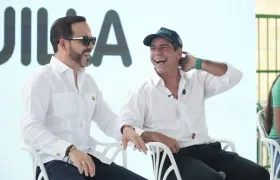 El Presidente Abelardo De La Espriella y el Alcalde Alex Char.