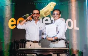 El Presidente de la República, Abelardo De La Espriella, y el presidente de Ecopetrol, Joaquín Gutiérrez.