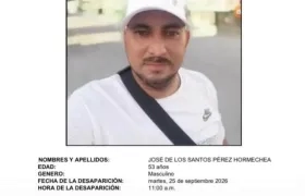 José de los Santos Pérez Hormechea, desaparecido. 