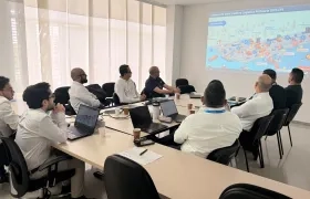 Reunión entre la UNODC y la Capitanía de Puerto de Barranquilla.