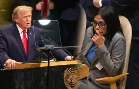 Donald Trump y Delcy Rodríguez