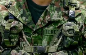 Un soldado del Ejército Nacional. 