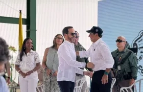 El Presidente Abelardo De La Espriella y el alcalde Alejandro Char.